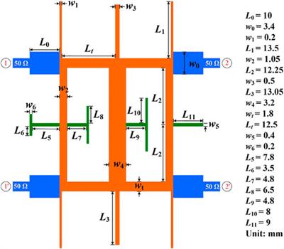 A Dual-Wideband Balanced Bandpass Filter Based on Branch-Line Structure With Controllable Common-Mode Suppression
